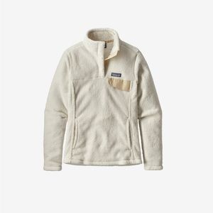 Patagonia Re Tool Snap Fleece White